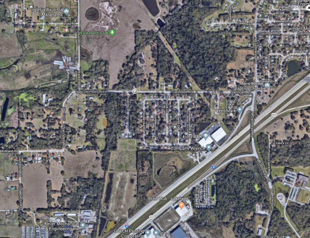 Swindell hit and run map